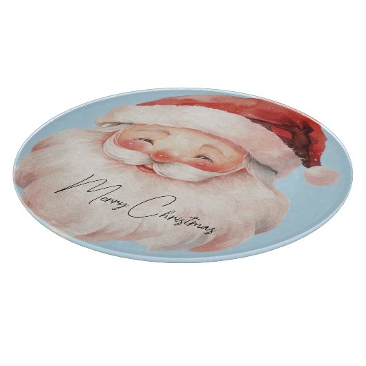 Planche À Découper Joyeux Noël au Père Noël (Coin)