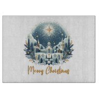 Joyeux Noël bleu et or
