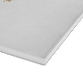 Planche À Découper Joyeux Noël bleu et or (Coin)