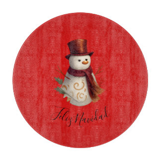 Planche à découper Joyeux Noël - Feliz Navidad