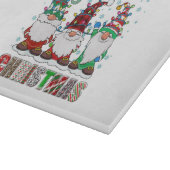 Planche À Découper Joyeux Noël Gnome Famille Funny Jeu de Noël Arbre (Coin)