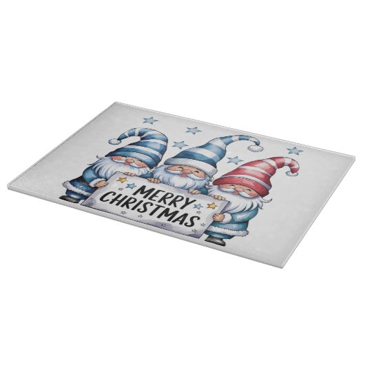 Planche À Découper Joyeux Noël Gnomes (Coin)