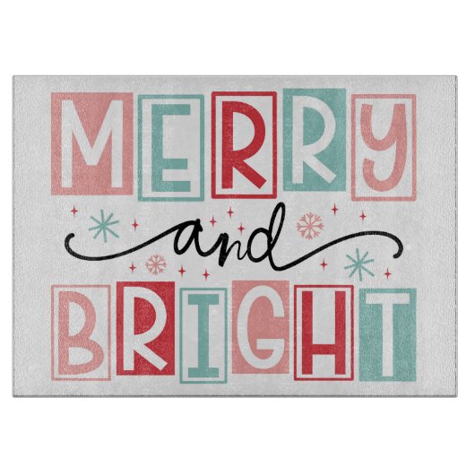 Planche À Découper Joyeux Noël lumineux (Devant)