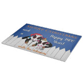 Planche À Découper Joyeux Noël MOO Année (Coin)