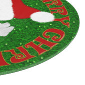 Planche À Découper Joyeux Noël Père Noël Face-Round Cutboard (Coin)