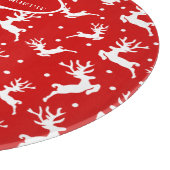 Planche À Découper Joyeux Noël Reindees Red Holiday (Coin)