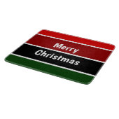 Planche À Découper Joyeux Noël Rouge Et Vert (Coin)