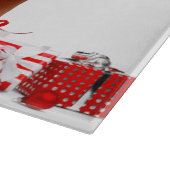 Planche À Découper Joyeux Noël SlipperyJoe cadeau blanc rouge argent (Coin)