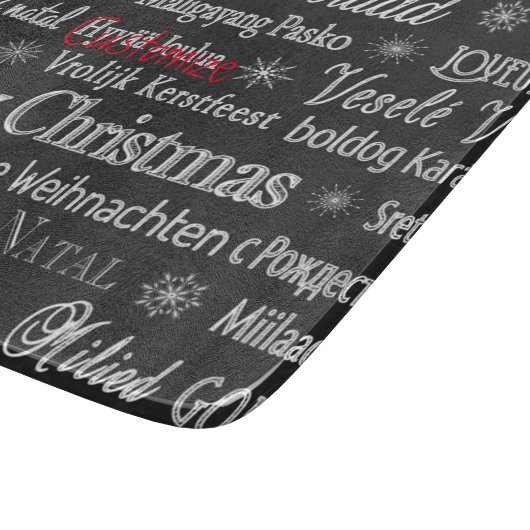 Planche À Découper Joyeux Noël Thunder_Cove multilingue (Coin)