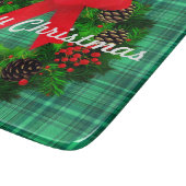Planche À Découper Joyeux Noël Wreath Plaid Retro Holiday (Coin)