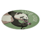 Planche À Découper Joyeux Panda odé Blossom Nature Lover Cartoon (Coin)