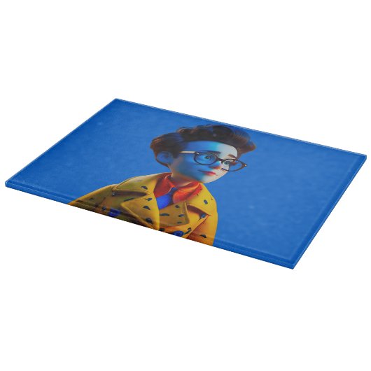 Planche À Découper Joyeux Petit Guy Glass Cutboard (Coin)