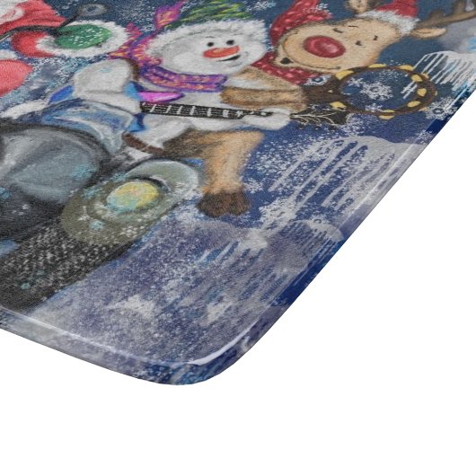 Planche À Découper Joyeux tableau de coupe des amis de Noël (Coin)