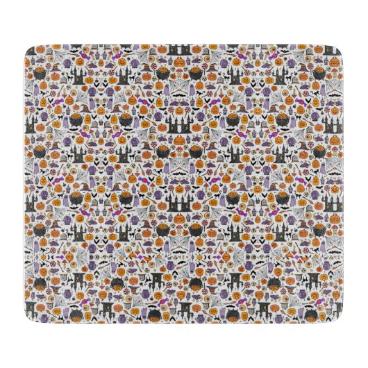 Planche À Découper Joyeux tableau de coupe d'Halloween (Devant)