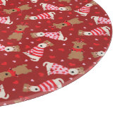 Planche À Découper Joyeux Valentines Day Welsh Wire Fox Terrier Chien (Coin)