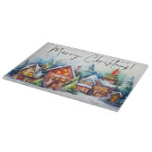 Planche À Découper Joyeux Village de Noël (Coin)