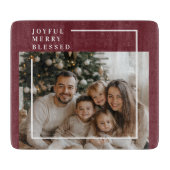 Planche À Découper Joyful Merry Blessed Christmas Photo (Devant)