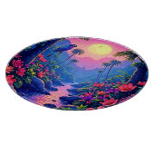 Planche À Découper Jungle Lune Blue Parrot Paradise (Coin)