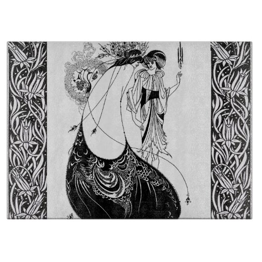Planche À Découper Jupe Peacock Beardsley Art Nouveau (Devant)