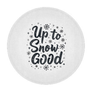 Planche À Découper Jusqu'à neige bonne drôle flocon de neige de Noël