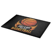 Planche À Découper Just A Boy Who Loves Basketball (Coin)