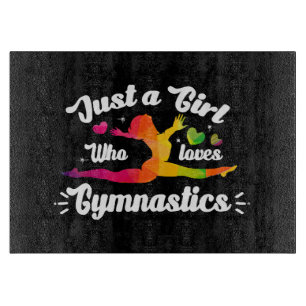 Planche À Découper Juste une fille qui aime la gymnastique