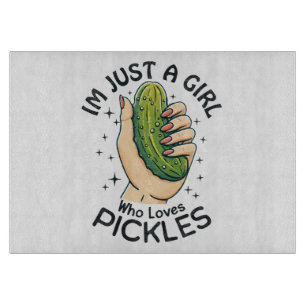 Planche À Découper Juste une fille qui aime les cornichons - Vegan dr
