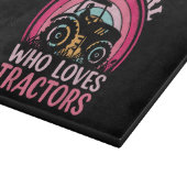 Planche À Découper Juste Une Fille Qui Aime Les Tracteurs (Coin)
