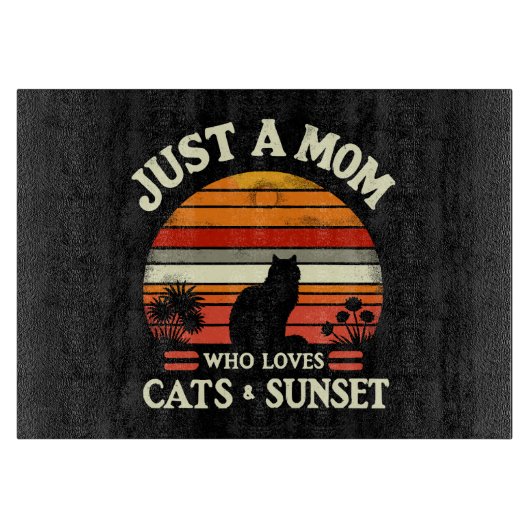 Planche À Découper Juste une maman qui aime les chats (Devant)