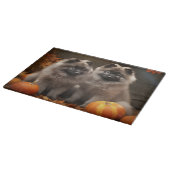 Planche À Découper Keeshond Chiot Automne Citrouille délice (Coin)