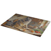 Planche À Découper Keeshond Cooking in Kitchen (Coin)