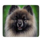 Planche À Découper Keeshond Dog en tenue de jour St. Patrick (Devant)