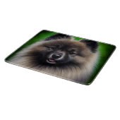 Planche À Découper Keeshond Dog en tenue de jour St. Patrick (Coin)