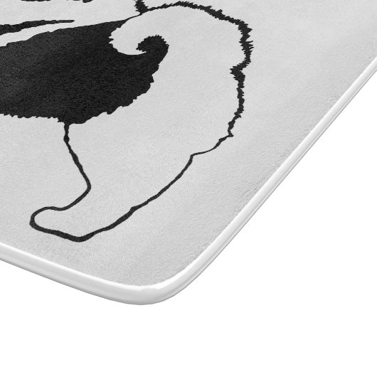 Planche À Découper Keeshond Graphics - Cute Original Chig Art (Coin)