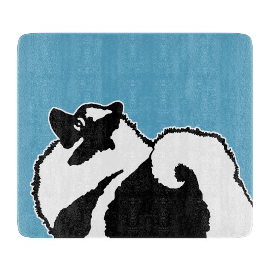 Planche À Découper Keeshond Graphics - Cute Original Chig Art (Devant)