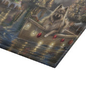 Planche À Découper Keeshond Noël Festive Voyage (Coin)