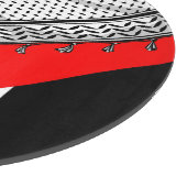 Planche À Découper Keffiyeh Écharpe palestinienne tissu traditionnel (Coin)