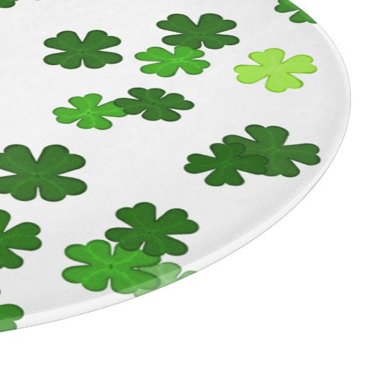 Planche À Découper Kelly green "Shamrocks en train de tomber" (Coin)