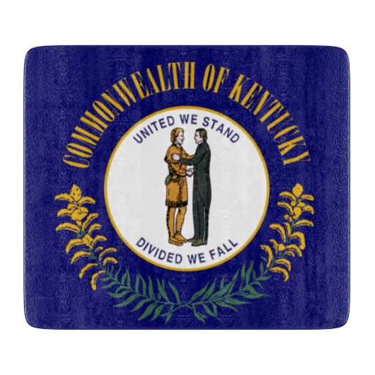 Planche À Découper Kentucky : Drapeau d'État américain du Commonwealt (Devant)