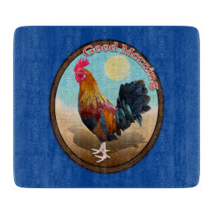 Planche À Découper Key West - Coq tzigane Good Morning Vintage Oval