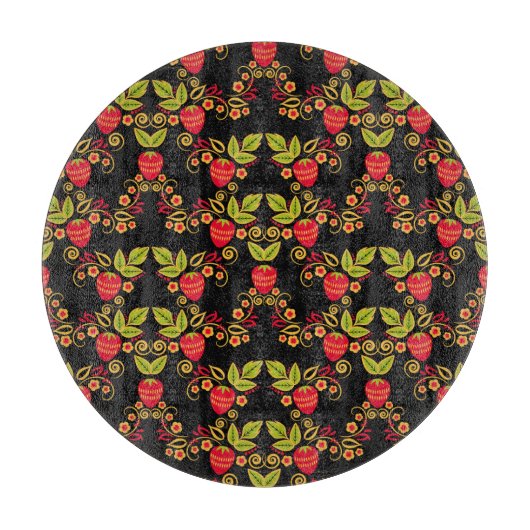 Planche À Découper Khokhloma Russian Berries : Style traditionnel (Devant)