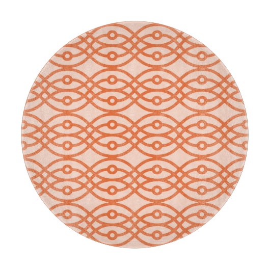 Planche À Découper Kimono imprimé, corail orange (Devant)