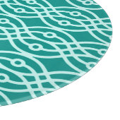 Planche À Découper Kimono imprimé, turquoise et aqua (Coin)