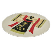 Planche À Découper Kimono japonais traditionnel avec imprimé floral (Coin)