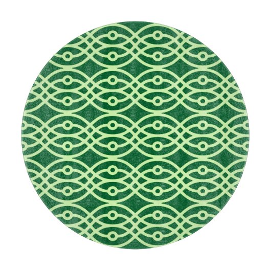 Planche À Découper Kimono, vert foncé et vert clair (Devant)
