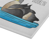 Planche À Découper King eider bird cartoon illustration (Coin)