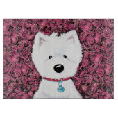 Planche À Découper KiniArt Westie Floral Impressions (Devant)