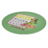 Planche À Découper Kitschy Mahjong Reine Personnalisée (Coin)