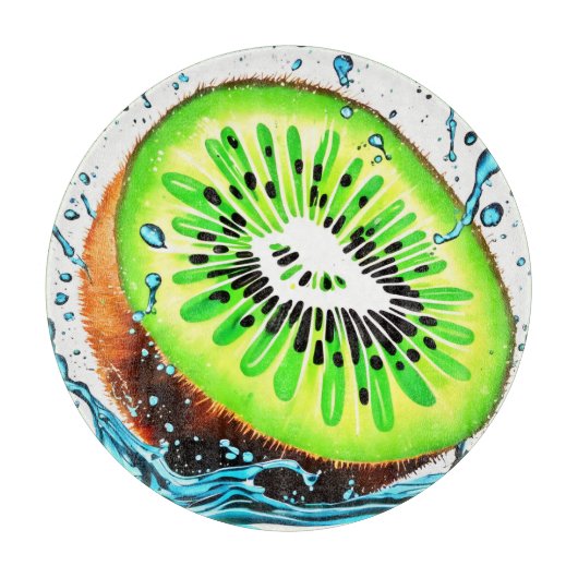 Planche À Découper Kiwi Splash of Freshness (Devant)