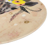 Planche À Découper Klimt Giraffe | Couronne De Fleurs (Coin)